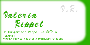 valeria rippel business card